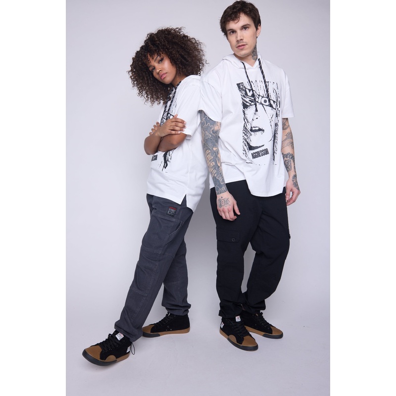 Hooded Short Sleeve Fooler – Ivory S