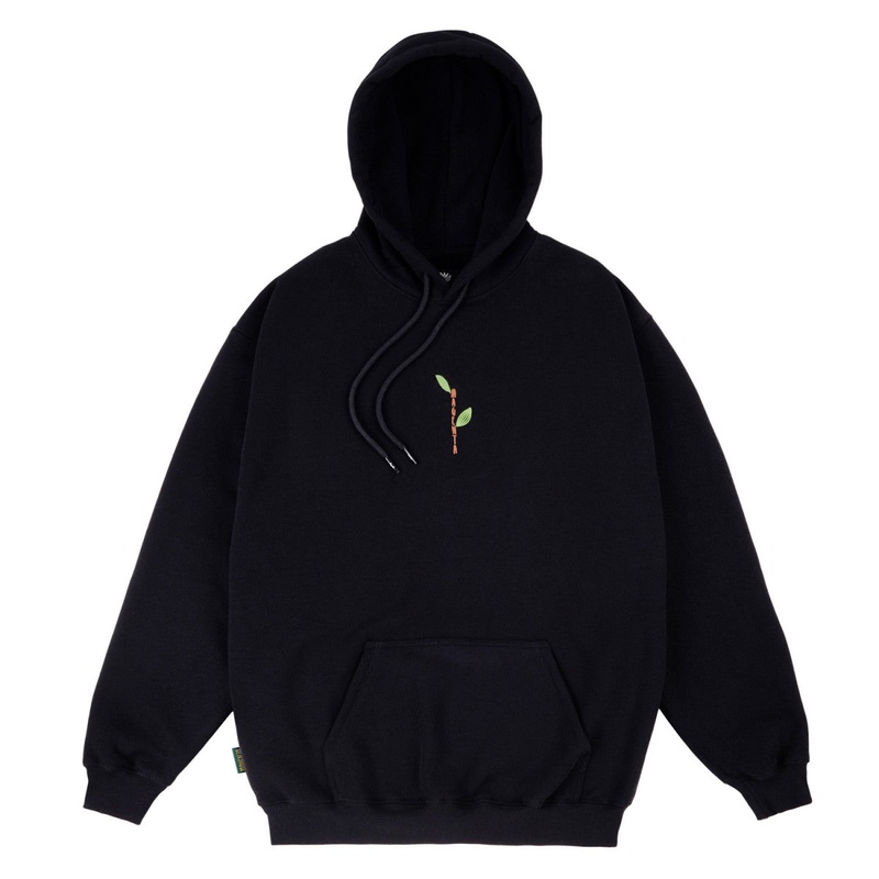 MAGENTA TREE PLANT HOODIE BLACK MEDIUM
