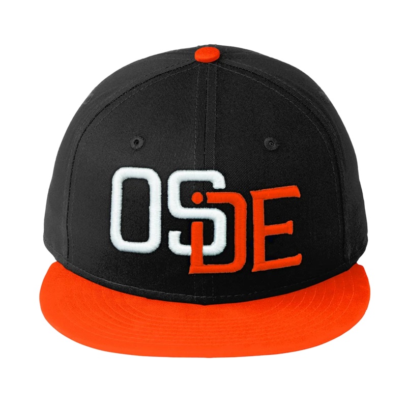 Oside SD – New Era Snapback Cap Green and white Puff Embroidery