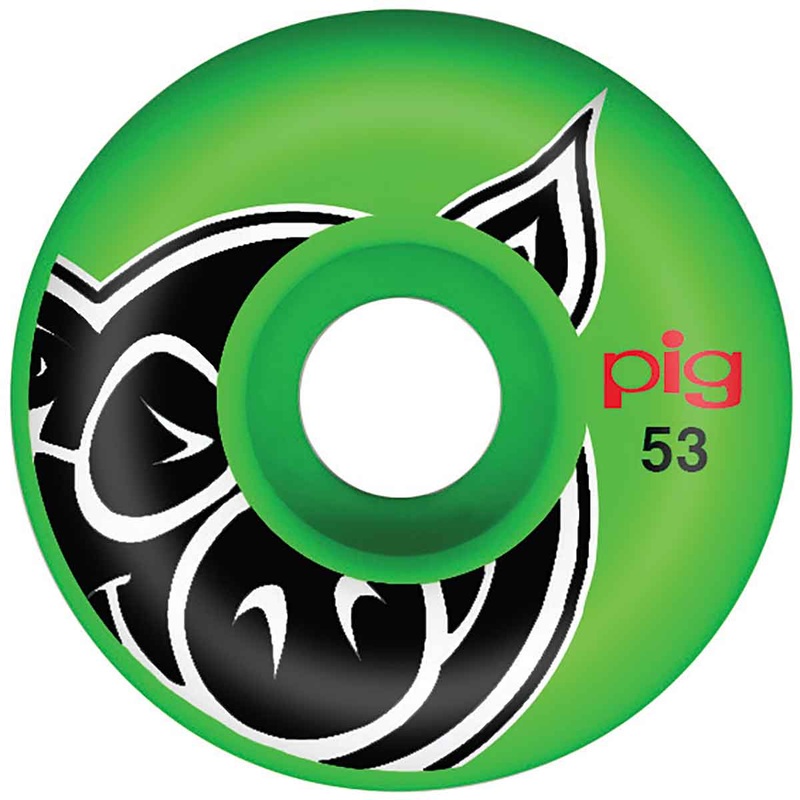PIG WHEELS – PIGHEAD STANDARD CUT GREEN 101A (53MM)