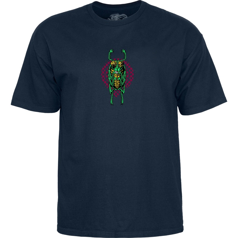 Powell Peralta Mike Vallely Bug T-Shirt – Navy L Navy