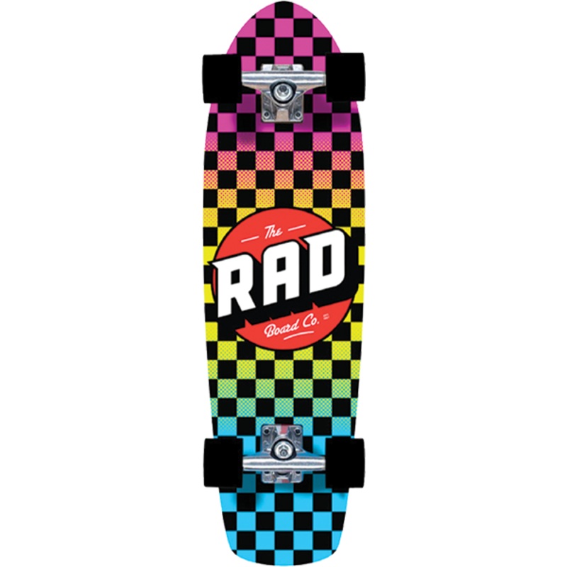 RAD RETRO ROLLER COMP- CHECKER NEON FADE 7.9″x28.0″