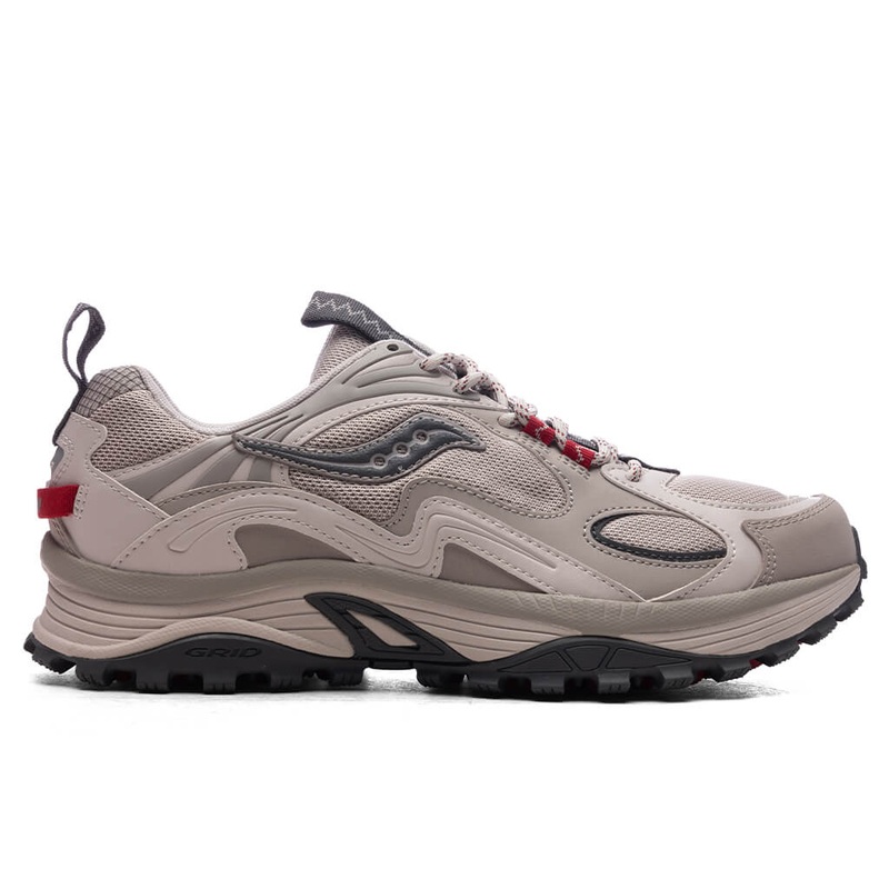Saucony Grid Aura X Trail Sneaker – Dove/Red M4/W5.5