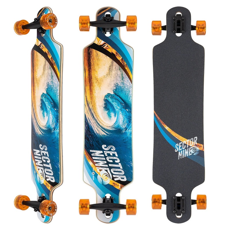 Sector 9 Meridian Swirl Longboard Complete – 9.75