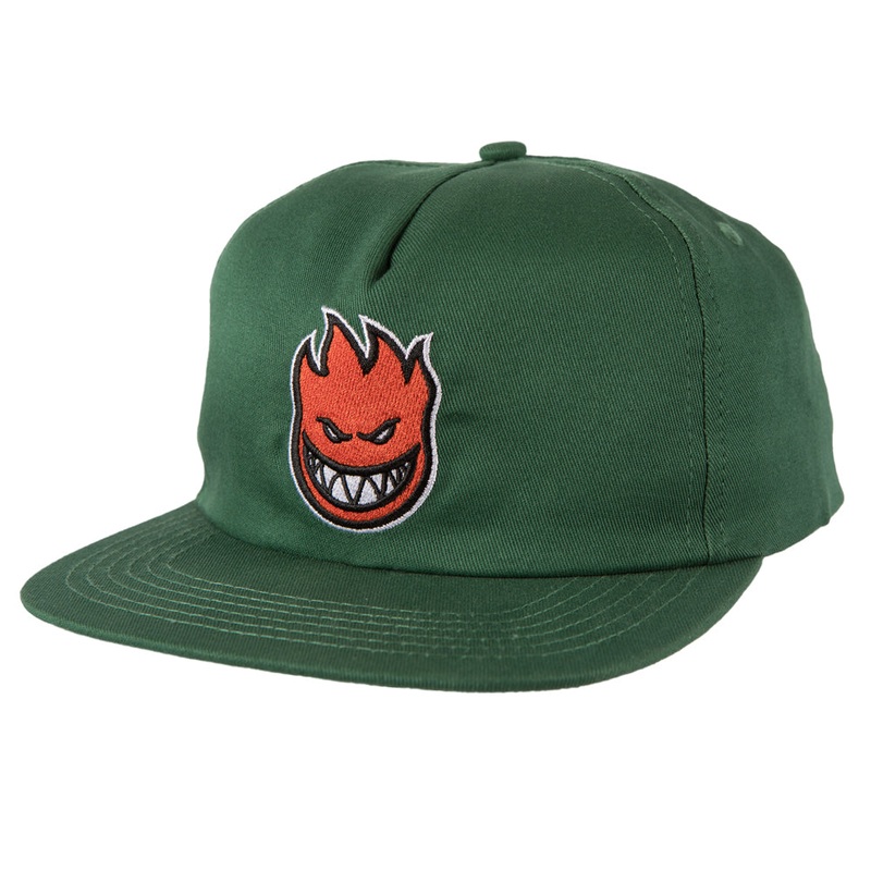 SPITFIRE BIGHEAD FILL SNAPBACK HAT GREEN/RED