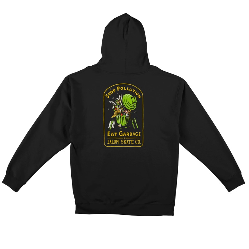 AntiHero – Jalopi Stop Pollution –  XL – Hooded Sweatshirt Extra Large Black