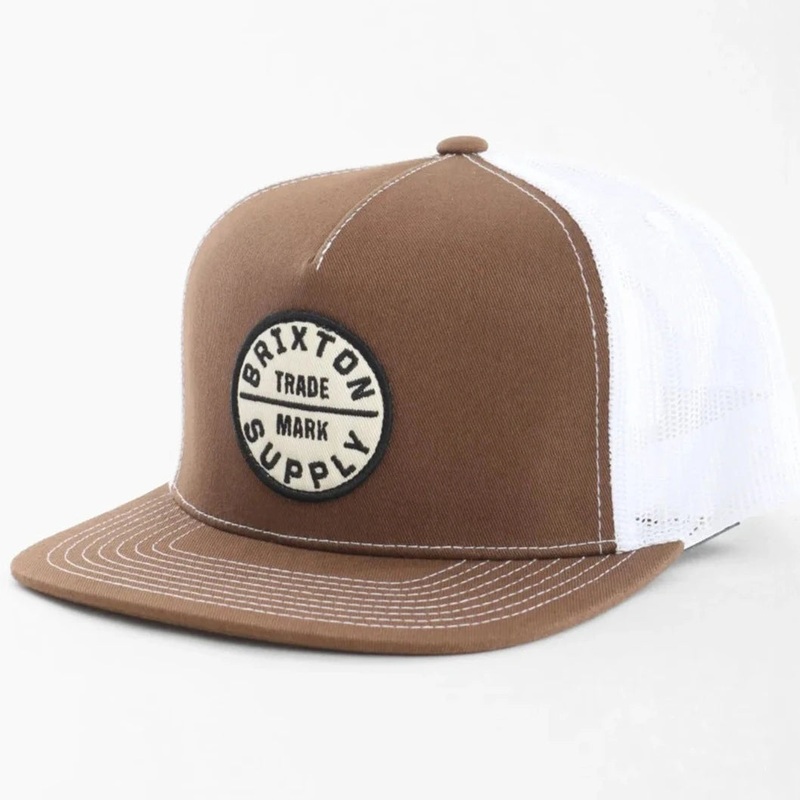 BRIXTON OATH MP TRUCKER SEPIA/WHITE