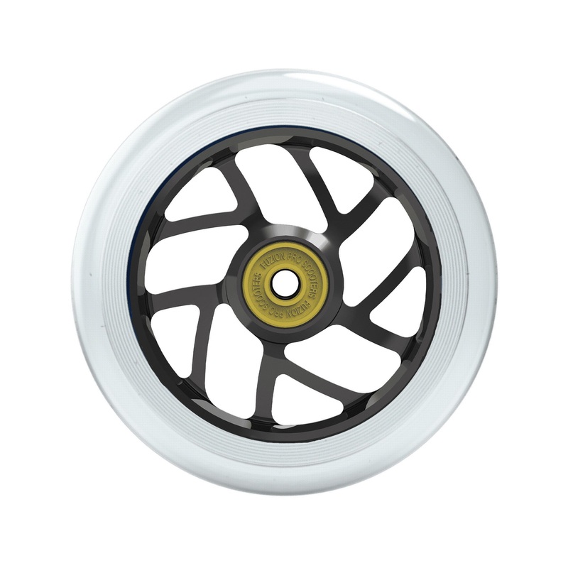 Fuzion Flight Wheels 110mm – Clear/Black Core (Pair)