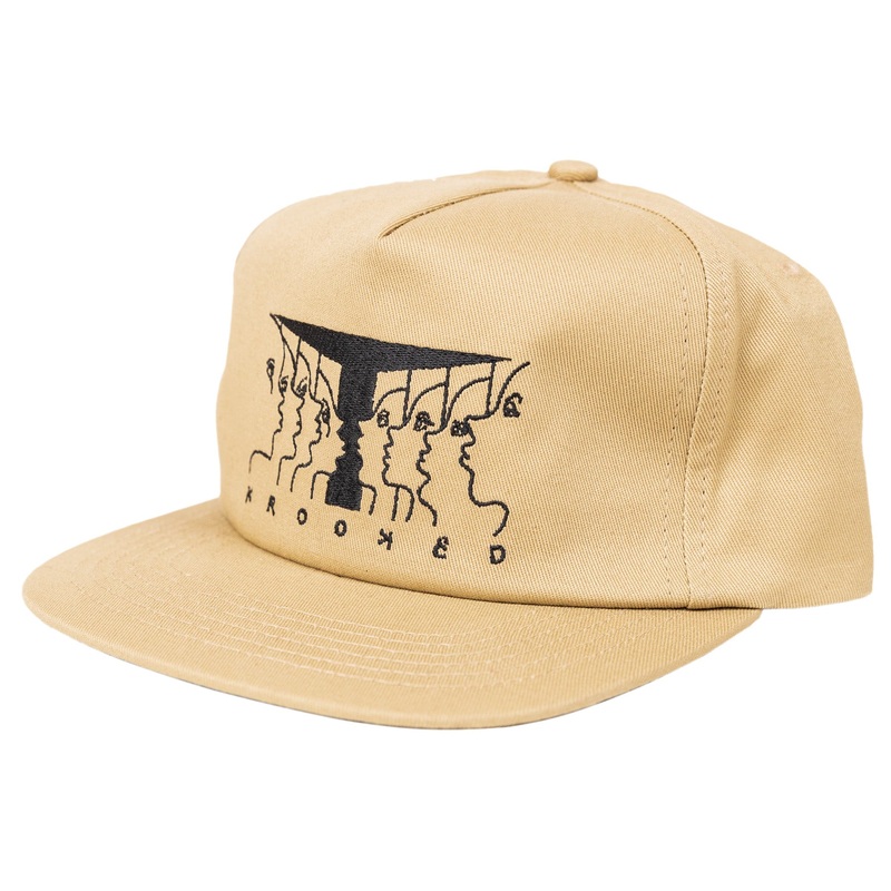KROOKED FACES SNAPBACK KHAKI/BLACK