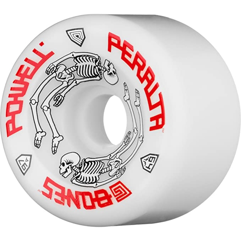 POWELL-PERALTA G-BONES WHEELS WHITE 97A (64MM) 64MM