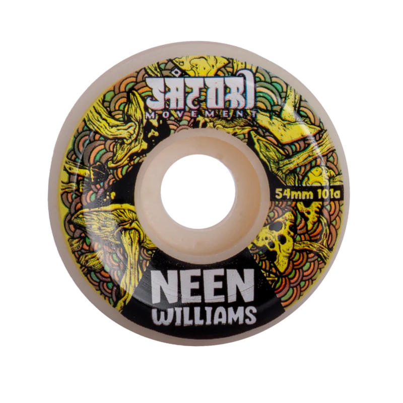 Satori –  54mm Neen Williams Mushroom Skateboard Wheels 53mm 101a