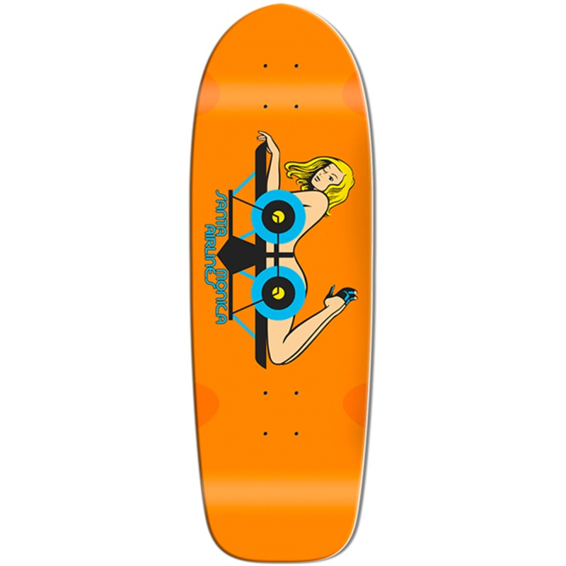 SMA GIRL ON A PLANE DECK-.25 9.5″x29.0″ ORANGE