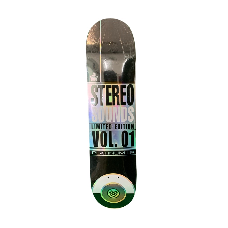 Stereo Sounds Limited Edition Vol 1 Platinum LP Black 7.5″ Classic Skateboard Deck