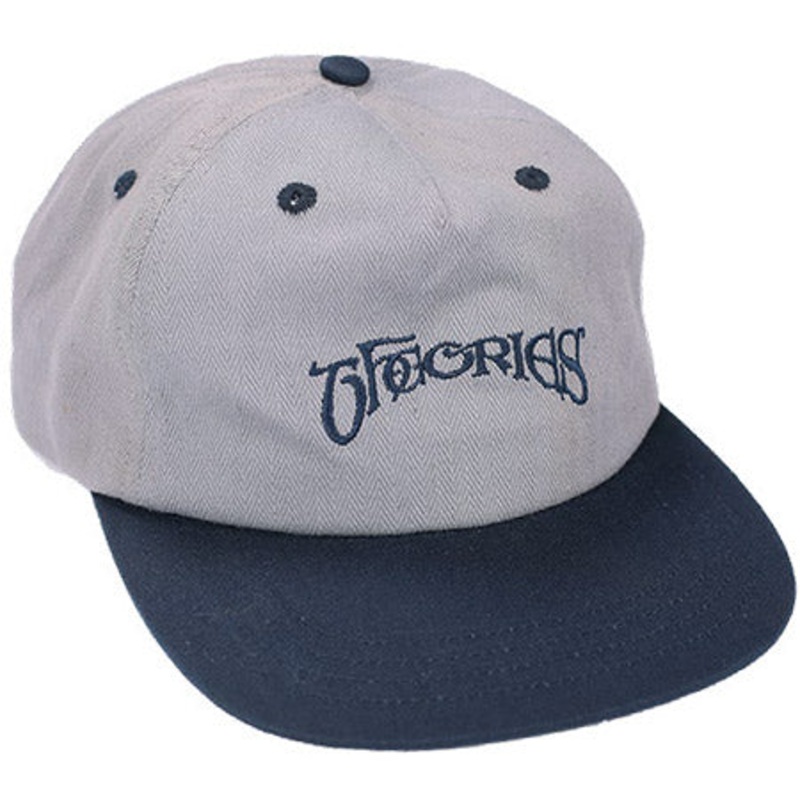THEORIES SNAPBACK HAT SECRETUM HERRINGBONE GREY/NAVY