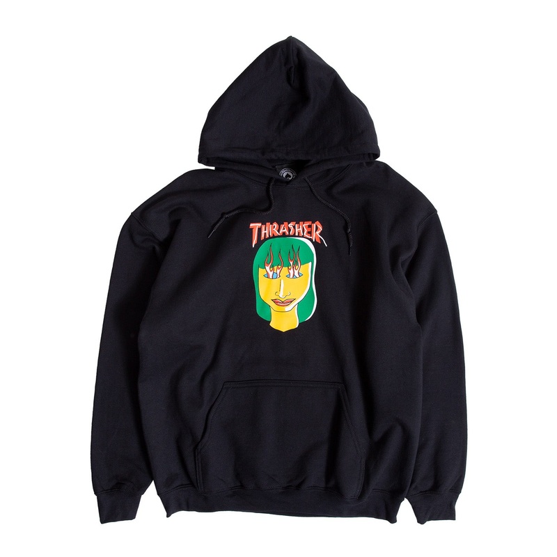 Thrasher Talk Shit Hooded Sweatshirt M Black