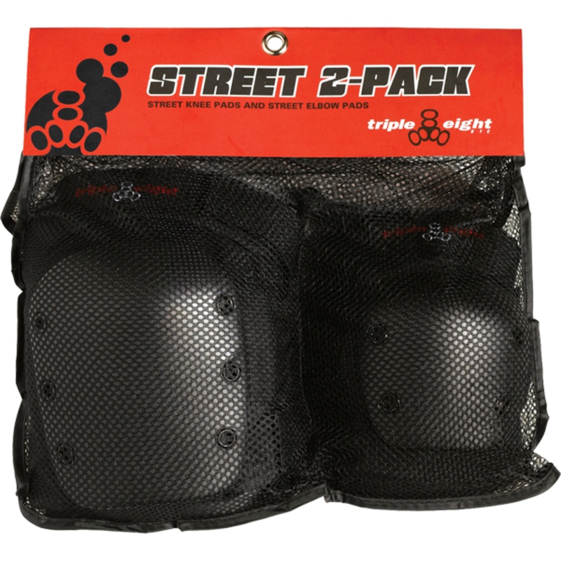 TRIPLE 8 STREET 2/PACK BLACK JR