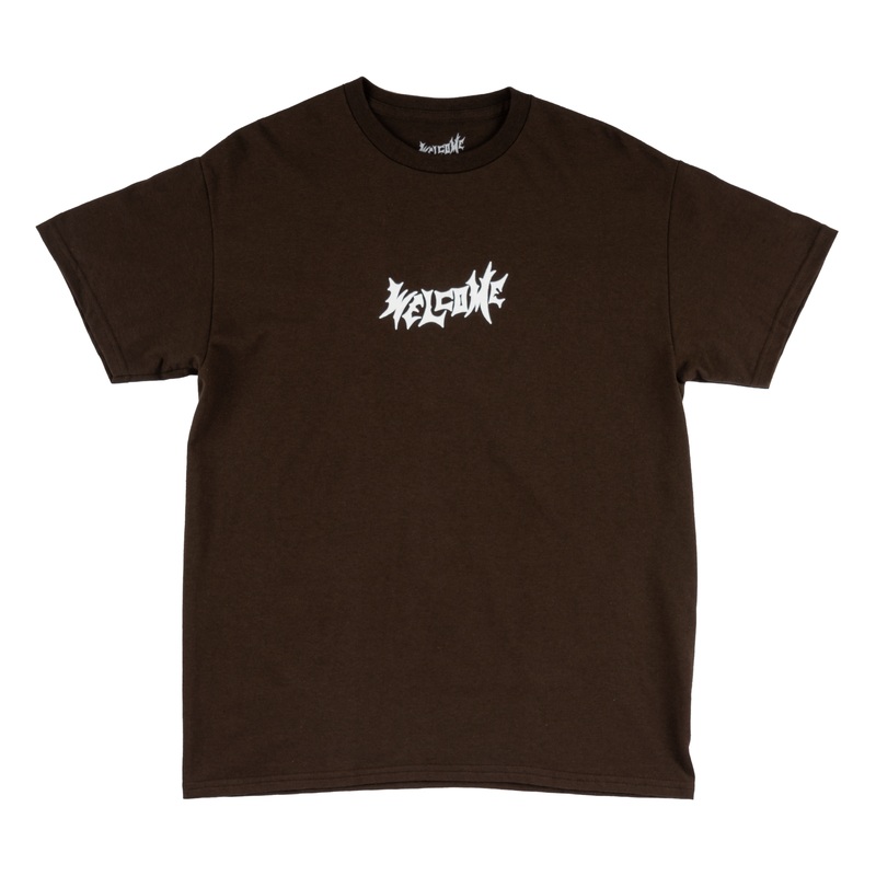 Vamp Puff Print Tee – Dark Chocolate/White Small