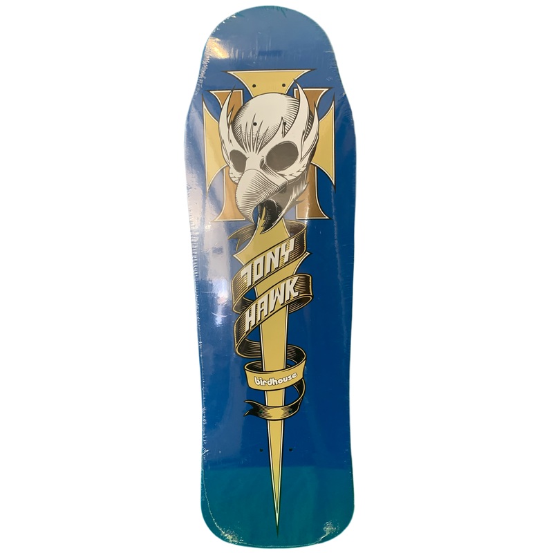 Birdhouse Tony  Hawk Crest Blue 9.75″ Reissue Skateboard Deck