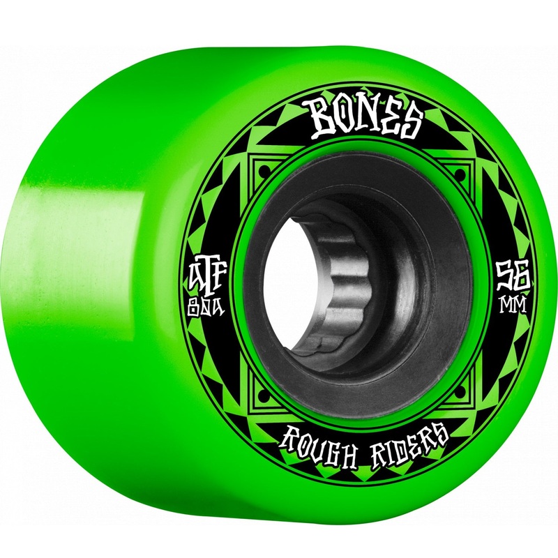 Bones ATF Rough Rider Runners 56mm 80a Wheels – Green (Set of 4)