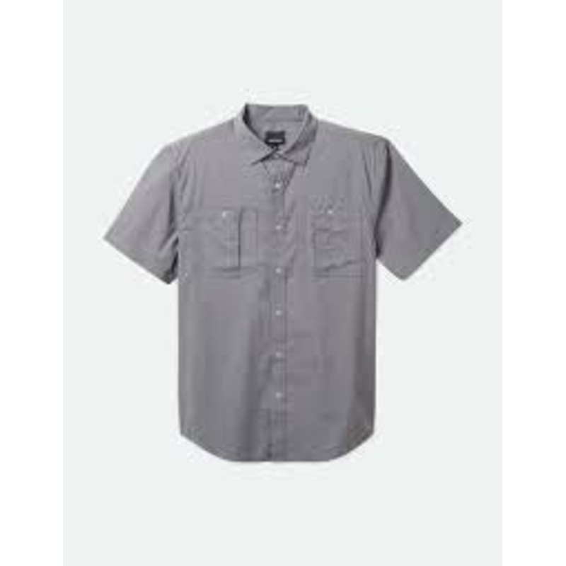 Brixton Charter Crossover S/S Shirt – Pebble Small