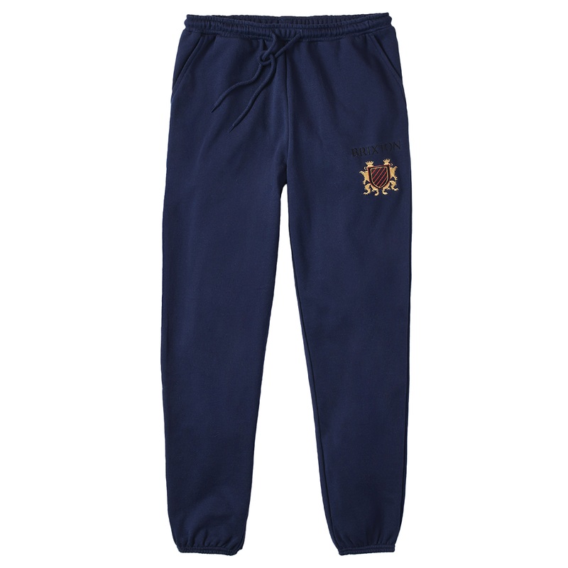 BRIXTON LION CRST JOGGER NAVY SMALL