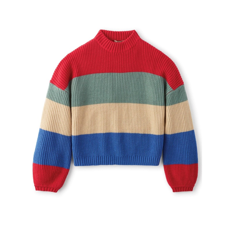 BRIXTON MADERO SWEATER – ROSE RED – 100% ACRYLIC SMALL