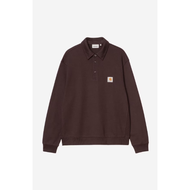 Carhartt WIP Polo Sweatshirt – Palisander Small