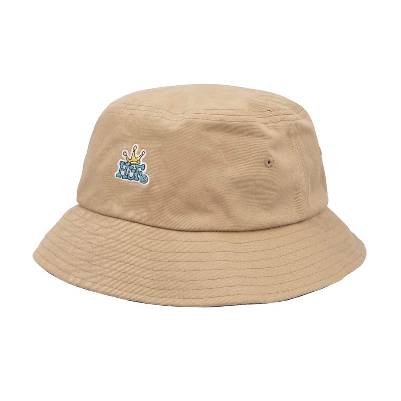 CROWN REVERSIBLE BUCKET HAT CAMEL S/M