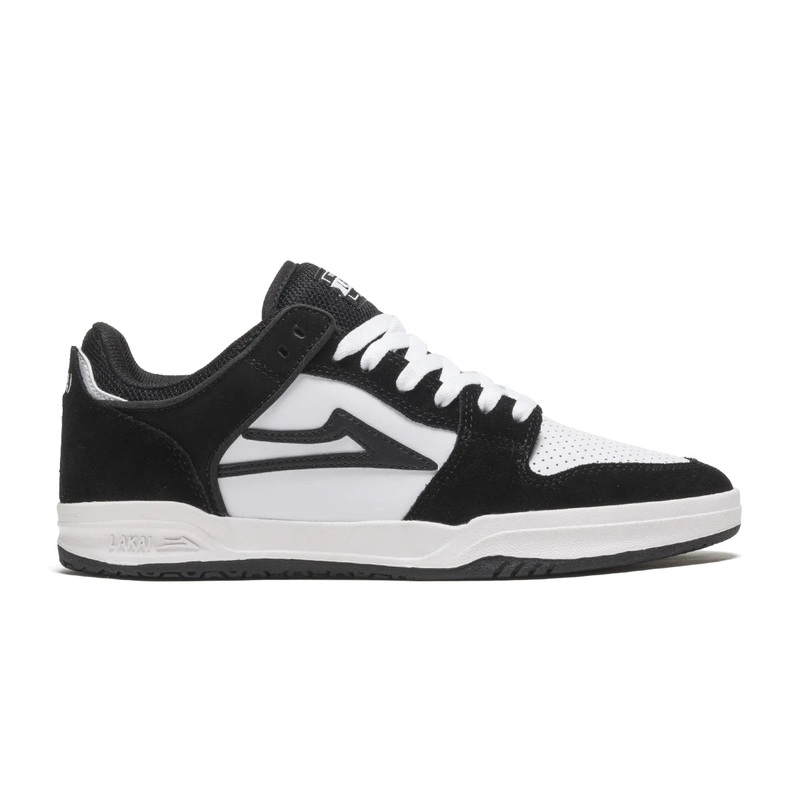 Lakai Shoes Telford Low – White/Black Suede 7.5 Black