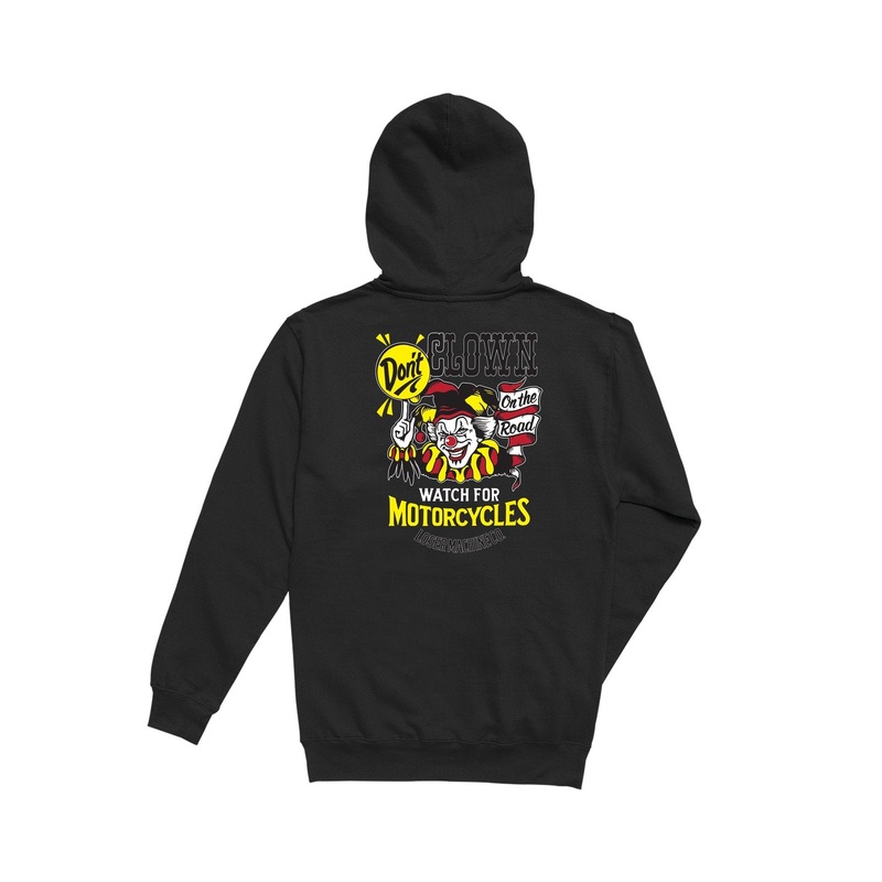 LOSER MACHINE DONT CLOWN MOISTURE WICKENING PULLOVER BLACK MED