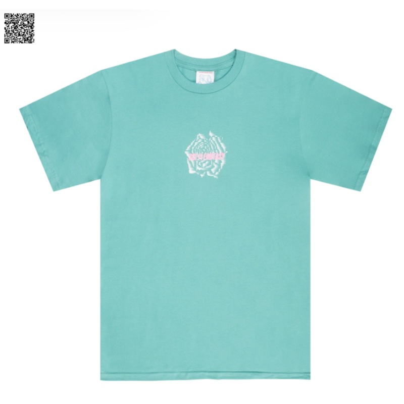 Sci-Fi Fantasy Rose T-Shirt – Sea Foam Small