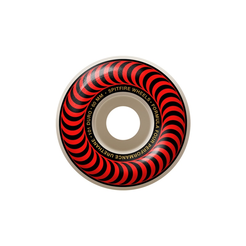 Spitfire Formula Four Classic Swirl Wheel 101DU 60mm Natural