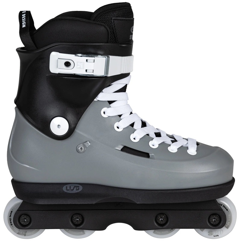 USD Sway Team 60 Aggressive Inline Skates Complete – Grey/White/Black 5.5-6