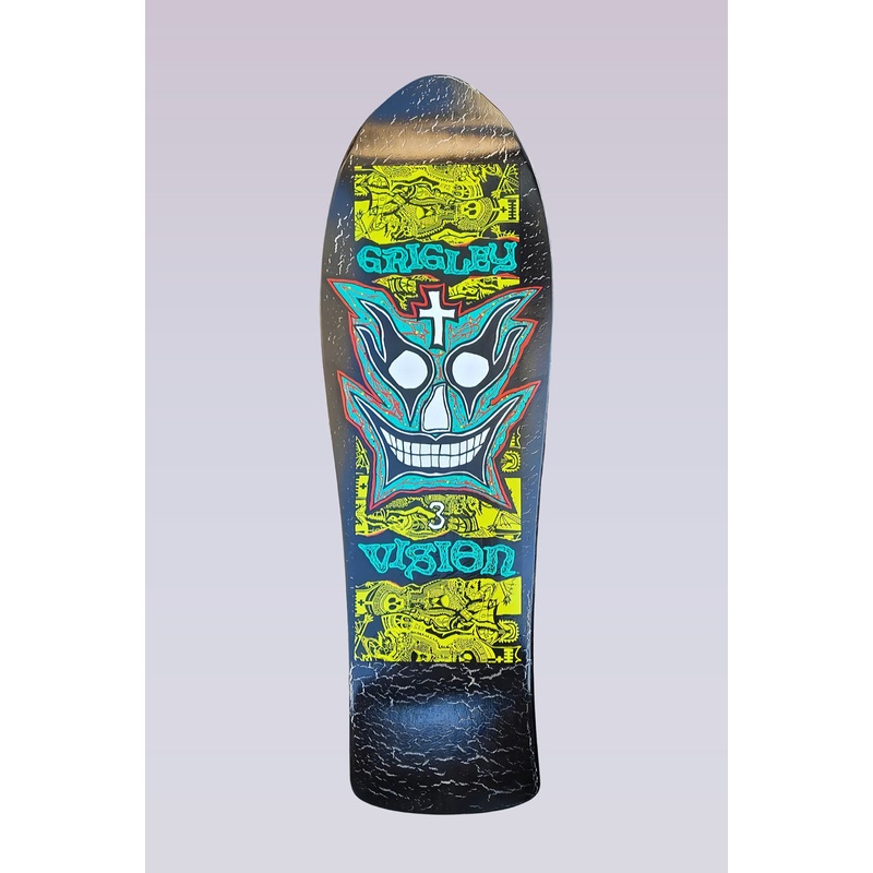 Crackle Grigley III Limited Skateboard Deck – 9.75″x31″ – Black/White