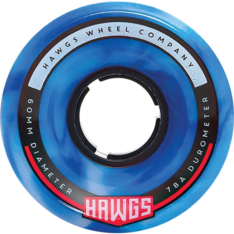 HAWGS CHUBBY HAWG BLUE/WHT SWIRL 60mm 78A