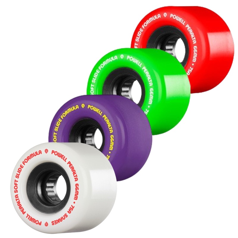 Powell Peralta: 66mm Snakes Longboard Skateboard Wheels 75a Red