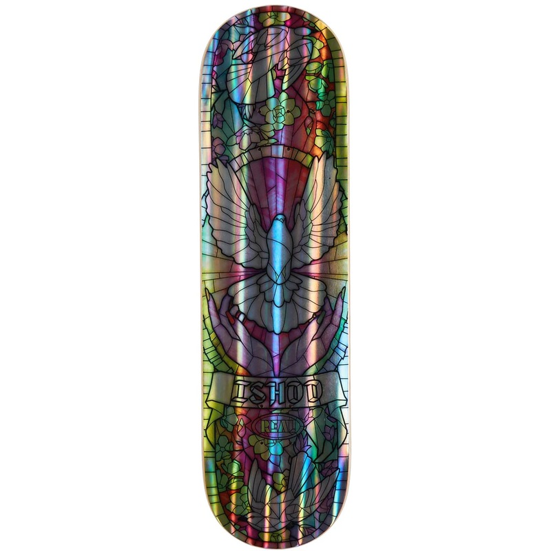 REAL DECK ISHOD HOLOGRAPHIC RAINBOW FOIL TWIN TAIL (8.5″) 8.5″