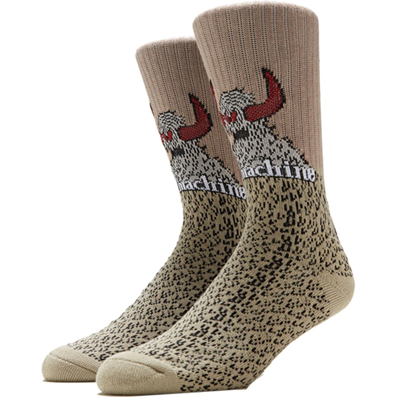 TOY MACHINE SOCKS FURRY MONSTER TAN