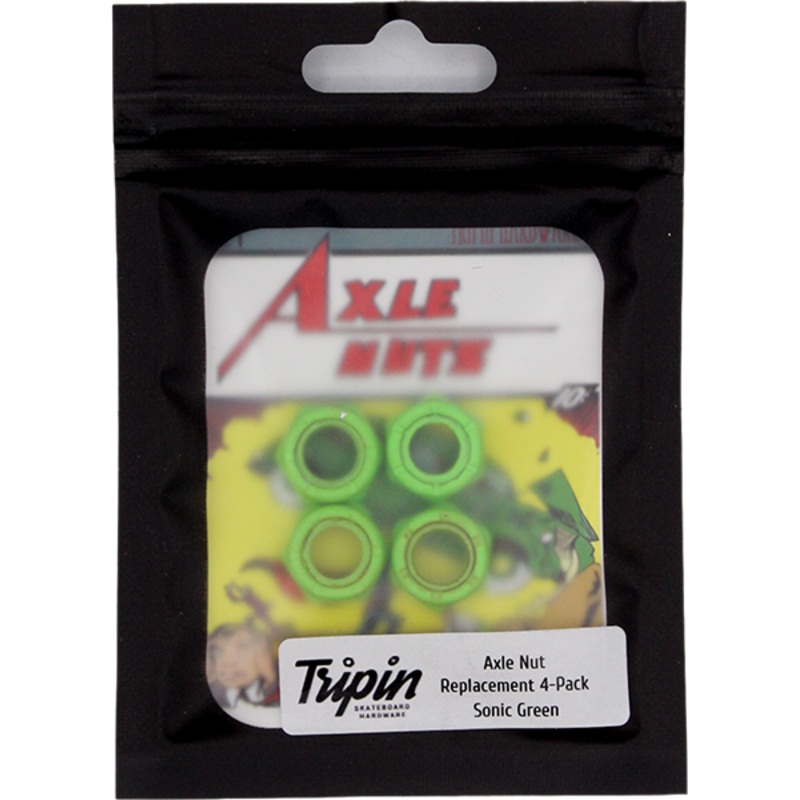 TRIPIN AXLE NUTS SONIC GREEN
