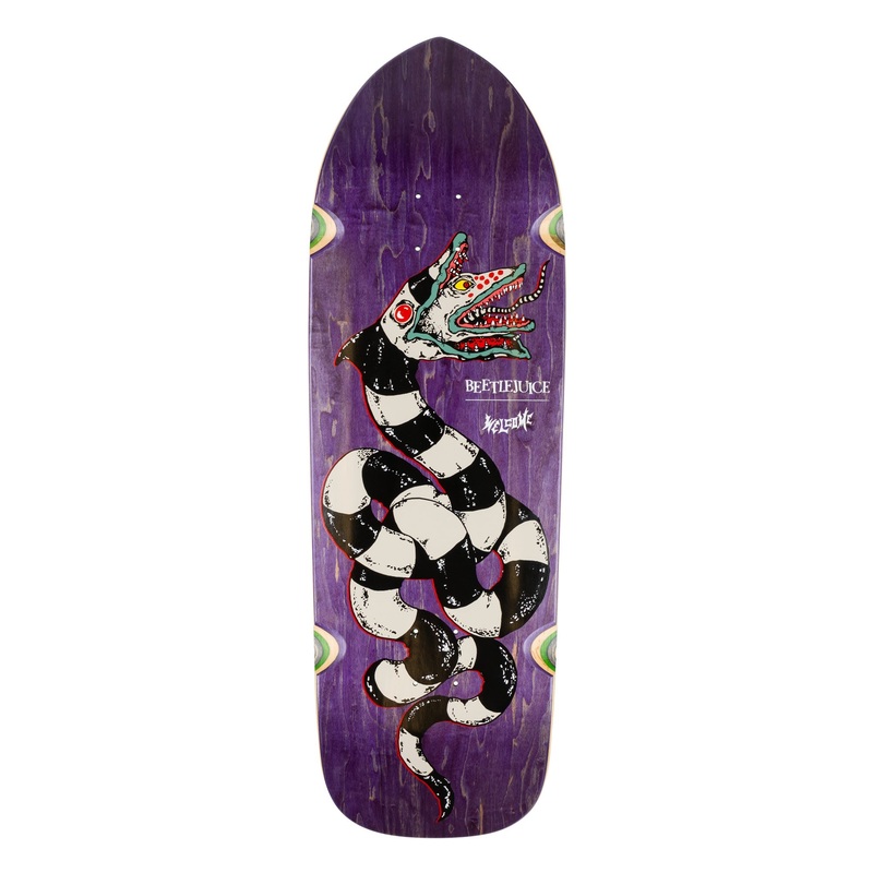 WELCOME X BEETLEJUICE DECK SANDWORM PURPLE STAIN (10.5″) 10.5″