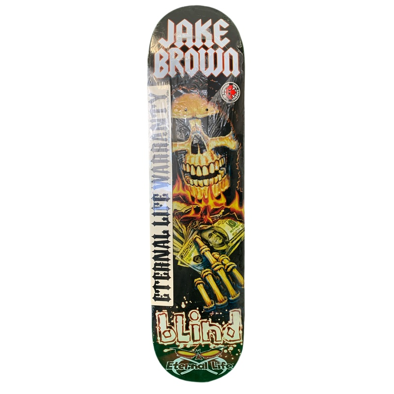Blind Jake Brown Reaper Gambler Eternal Life 7.5″ Classic Skateboard Deck