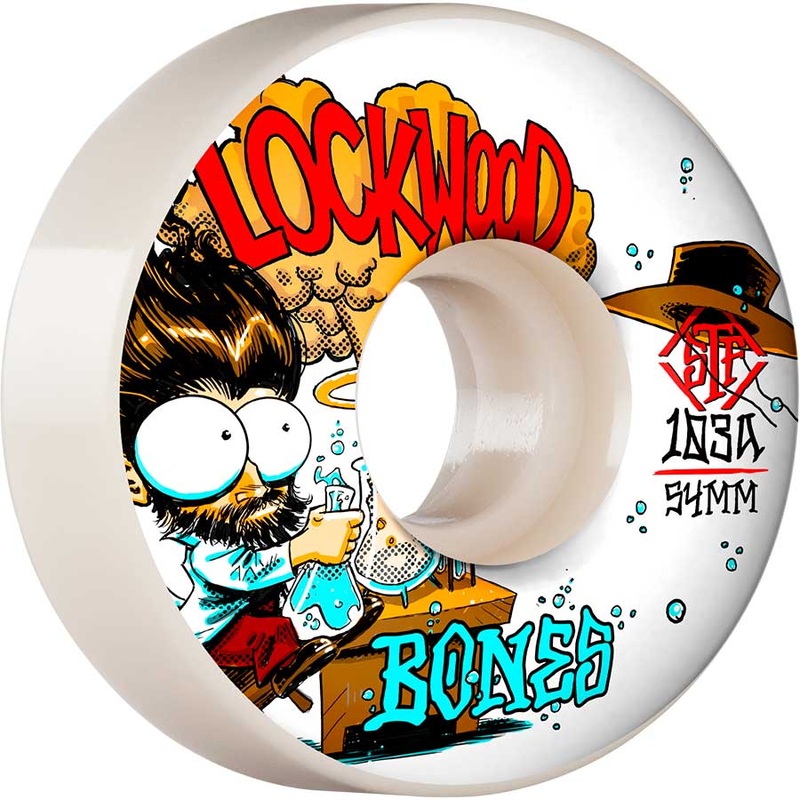 BONES STF WHEELS – LOCKWOOD EXPERI-MENTAL V3 SLIMS 103A (54MM) 54MM