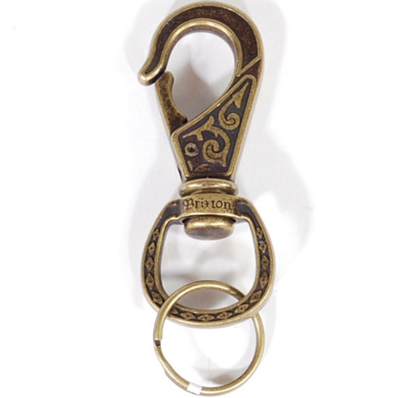 BRIXTON SCROLL KEYCHAIN ANTIQUE BRONZE