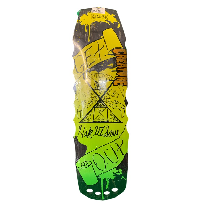 Creature Hack III Saw Numbered /400 9″ Classic Skateboard Deck