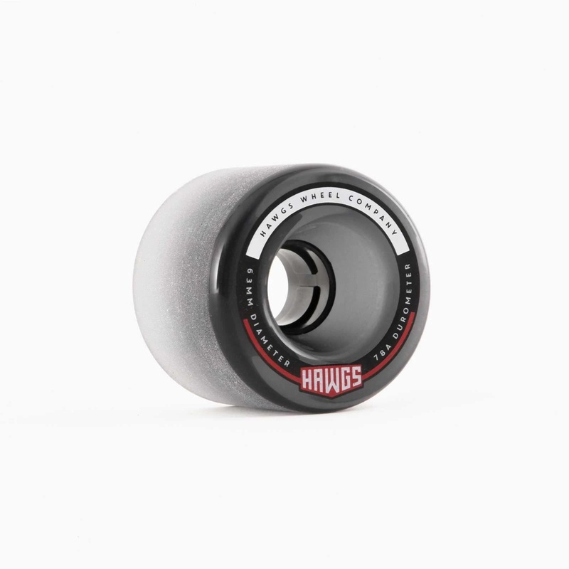 Hawgs Fatty Wheels 63mm 78a – Clear Black (Set of 4)