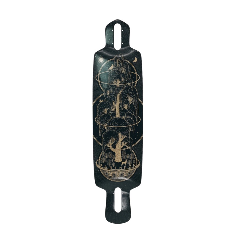 Pantheon Ember Classic Yggdrasil Graphic Longboard Deck – 34.4″