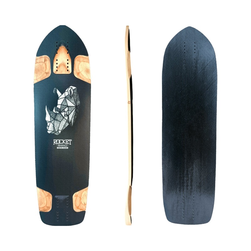 Rocket: Rhino Racetail Longboard Skateboard Deck