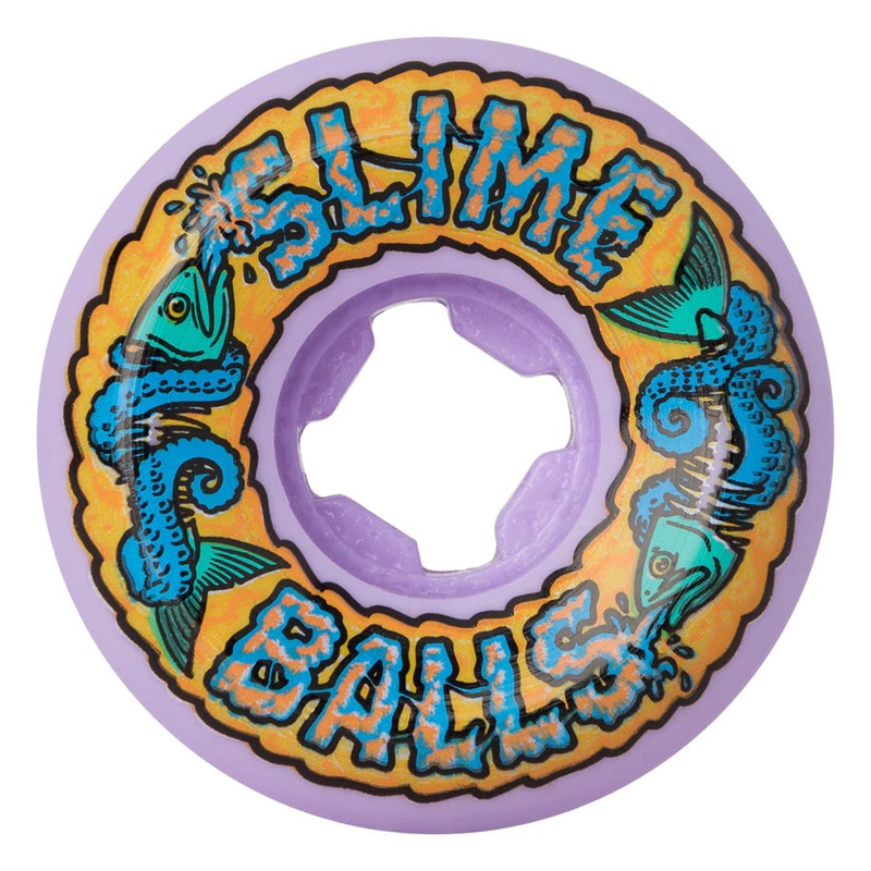 Slime Balls Fish Balls Speed Balls Wheels 99a – Purple (Set of 4)