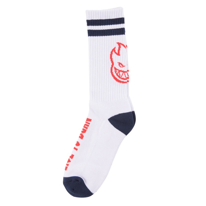 SPITFIRE HEADS UP SOCK WHITE