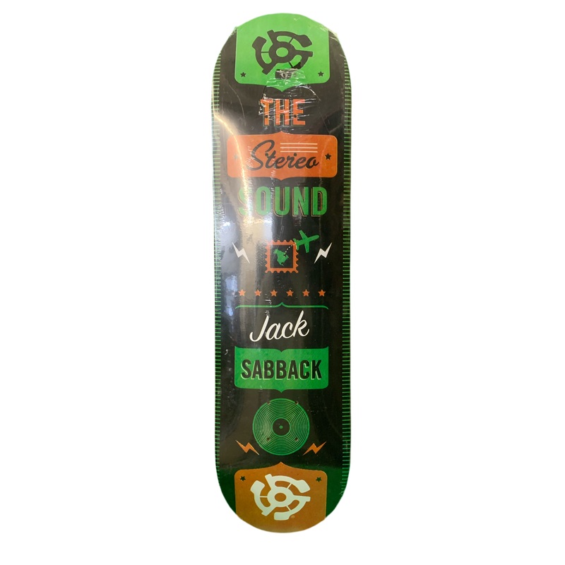 Stereo Jack Sabback The Sound Black 8″ Classic Skateboard Deck